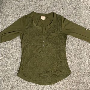 Hunter green top